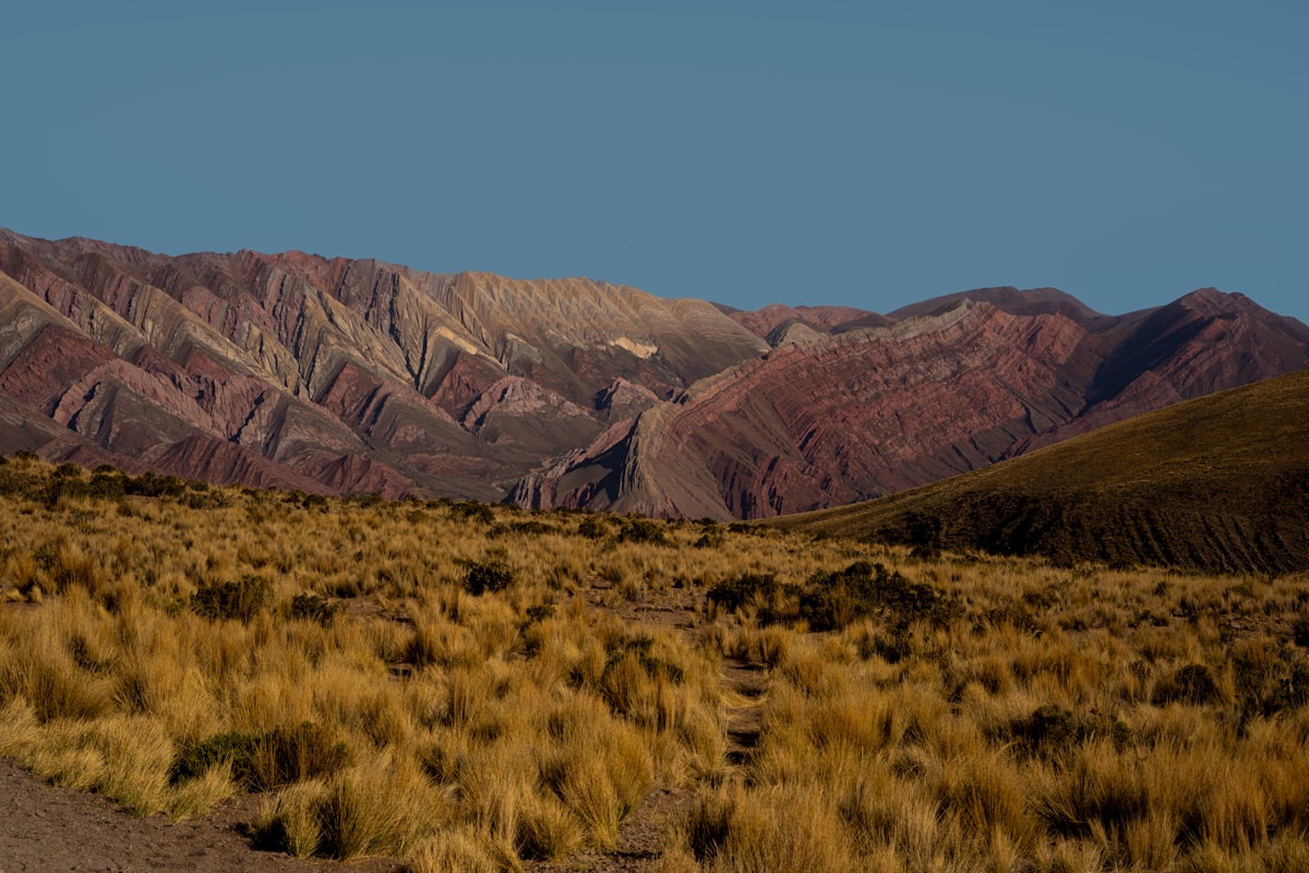 The multicoloured mountains of Serranía de Hornocal near Humahuaca, Jujuy Province, Argentina