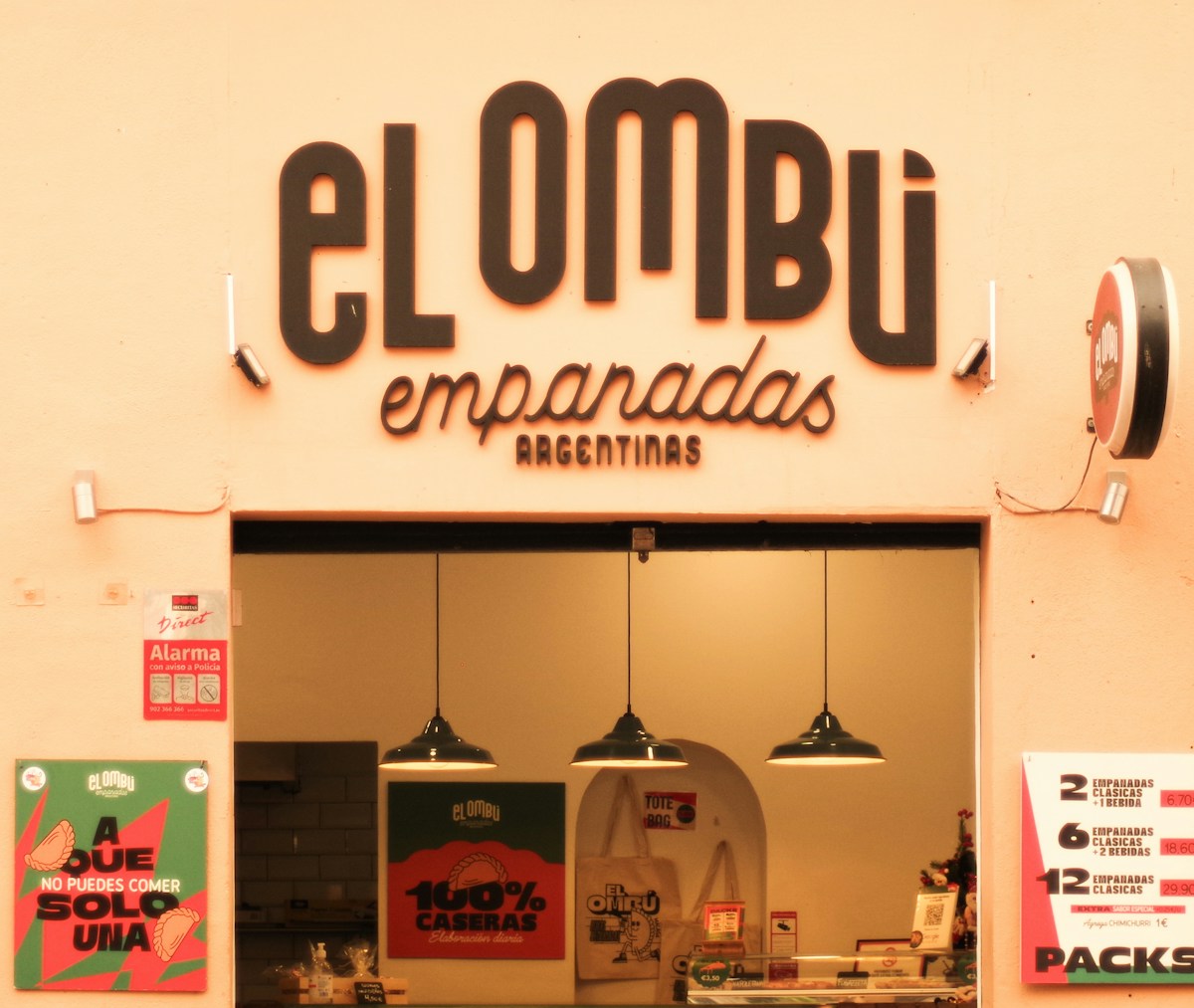 Argentine empanadas storefront display - traditional food of Salta and northwest Argentina