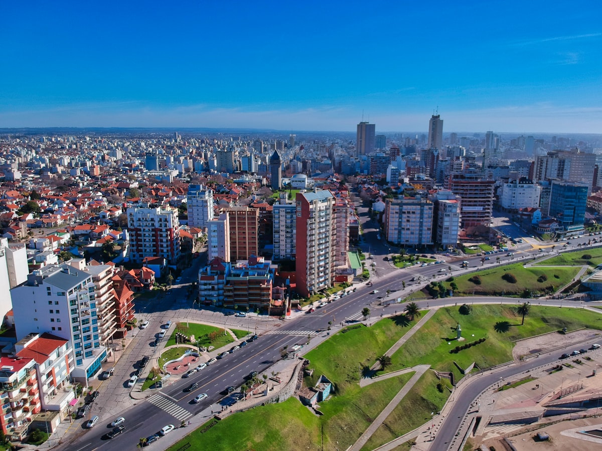 Buenos Aires streets in the cooler autumn weather of May
