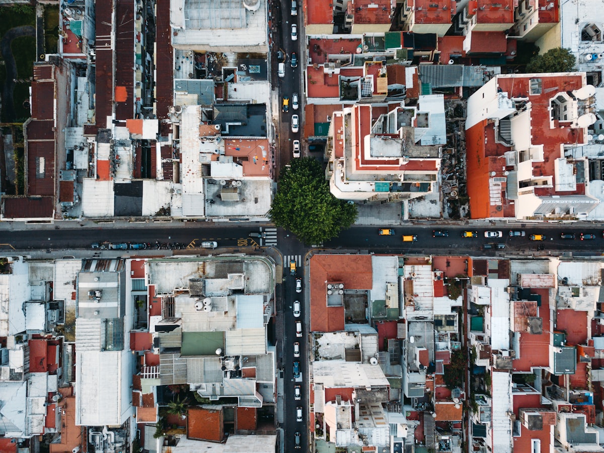 Quiet streets of a Buenos Aires neighbourhood at dusk