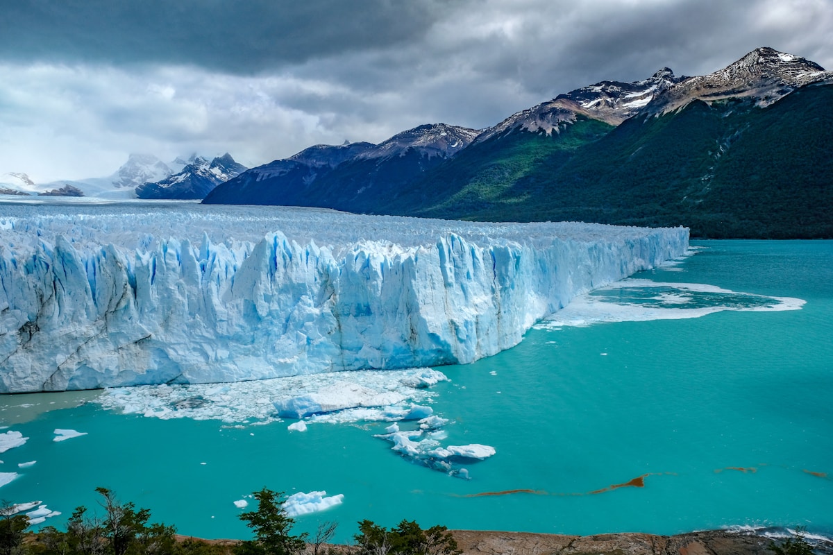 Glacial lake and granite peaks in Los Glaciares National Park, Argentine Patagonia