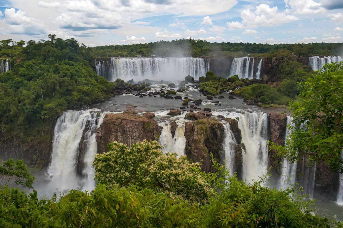 Iguazu Falls aerial view from the Argentine side, Misiones province